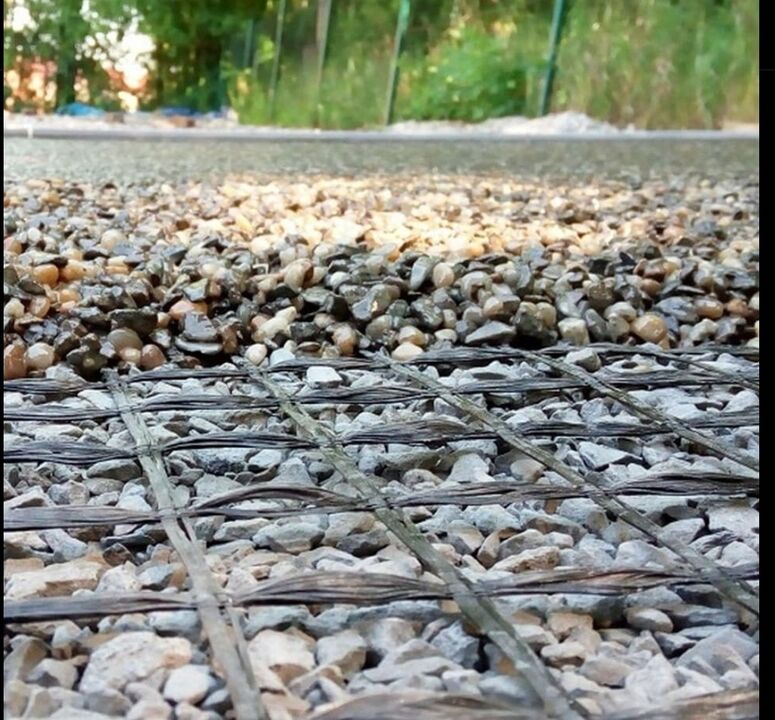 Сетка для укрепления каменного ковра